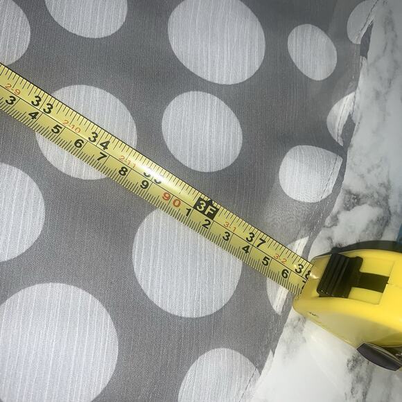 MSK Polka Dot Dress Women Size 16 Gray A Line Sleeveless Midi Length Chiffon - Picture 12 of 14